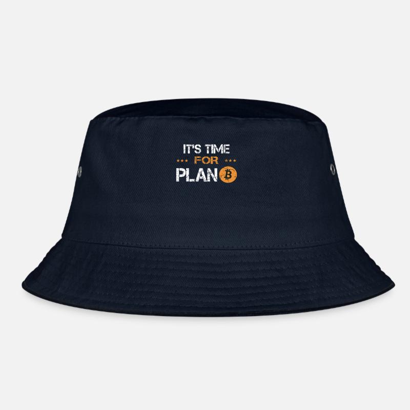 Its time for Plan B Bitcoin Krypto Crypto Währung - Bucket Hat - Navy