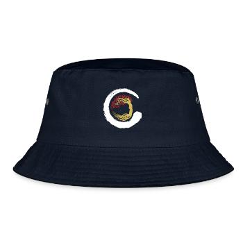 Baum Japan Asien Bambus Sonne Kanji Natur Buddha - Bucket Hat - Navy - Vorne