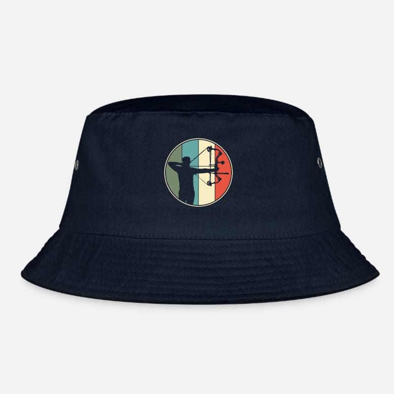 Bogenschießen Bogenjagd Retro Bucket Hat