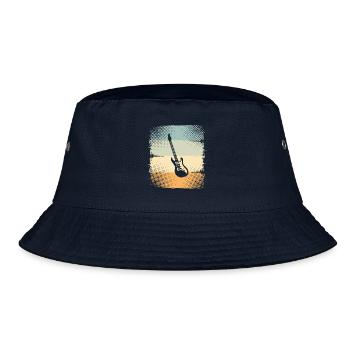 E-Gitarre - Bucket Hat - Navy - Vorne
