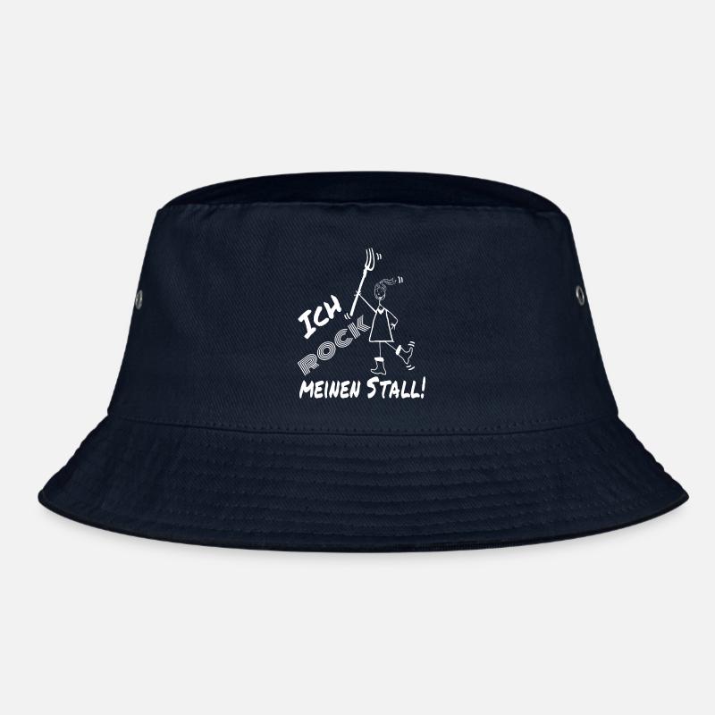 Frau Mistgabel Stall witzig Bucket Hat