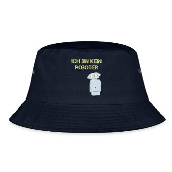 ich bin kein roboter - Bucket Hat - Navy - Vorne