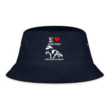 Edles Islandpferd Schecke Damen Mädchen - Bucket Hat - Navy - Vorne