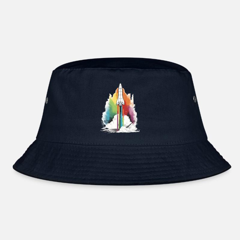 Regenbogen Rakete Bucket Hat