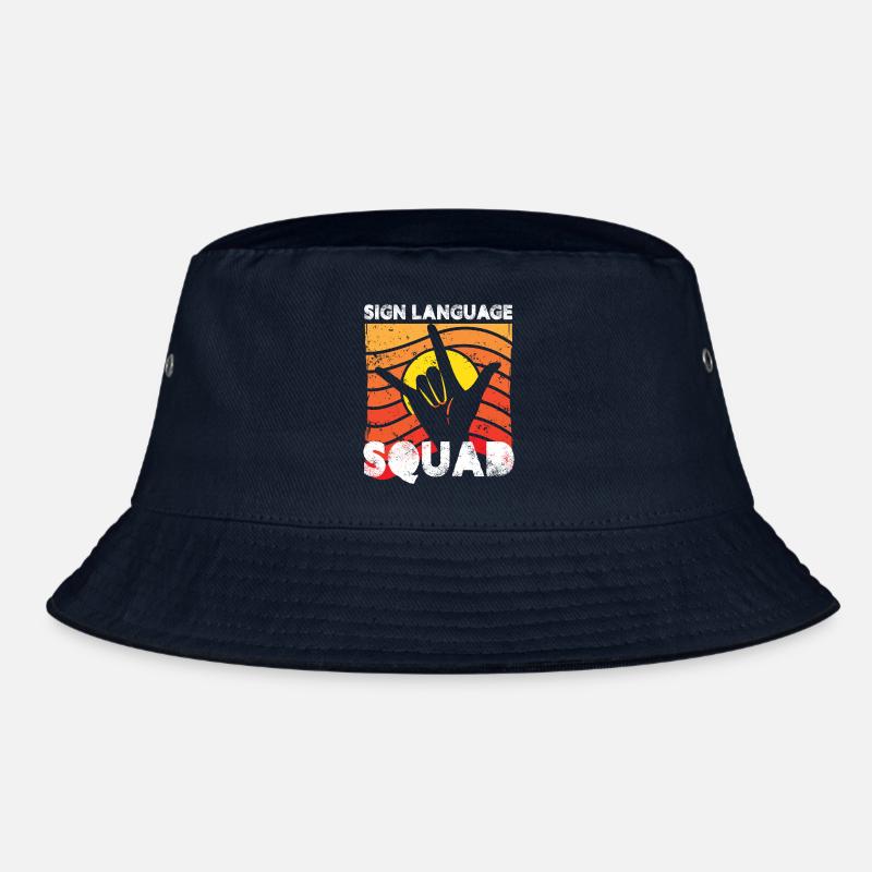 sign language squad Design for a sign language Bucket Hat