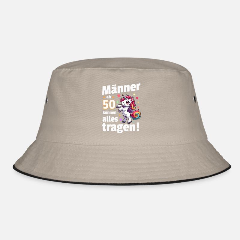 Mann 50. Geburtstag. Lustiger Spruch Geschenkidee Bucket Hat