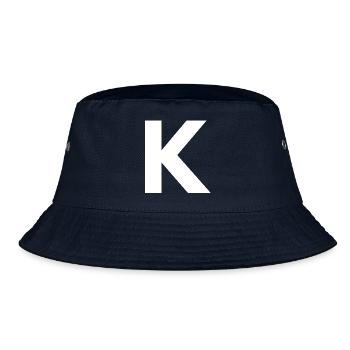 K - Bucket Hat - Navy - Vorne