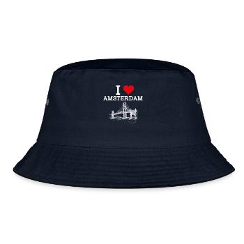 J’aime Amsterdam Pays-Bas Golden Gate Bridge Jeu de mots - Bob - marine - Devant