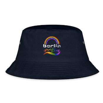 Pride Day Berlin LGBTQ+ CSD Gay Queer Love Saying - Bucket Hat - navy - Front