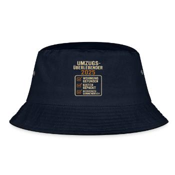Umzug 2025 Wohnung Umzüge - Bucket Hat - Navy - Vorne