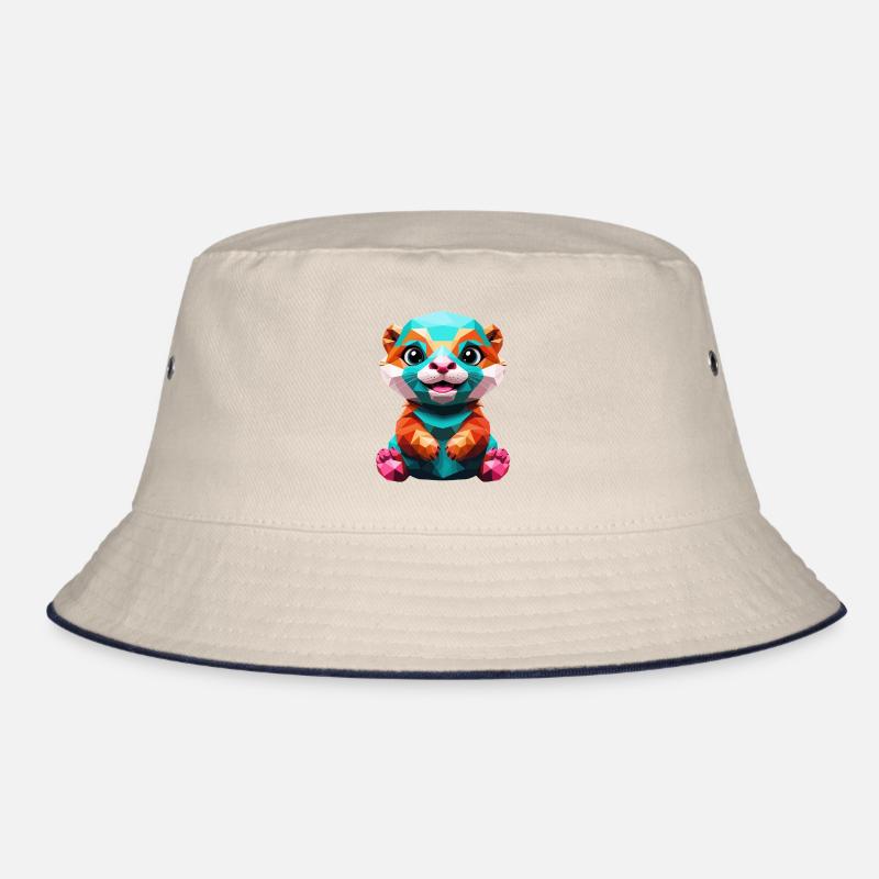 Loutre colorée en polygone Bob