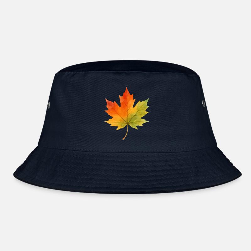 Leaf Maple Leaf Watercolor 1 Bucket Hat
