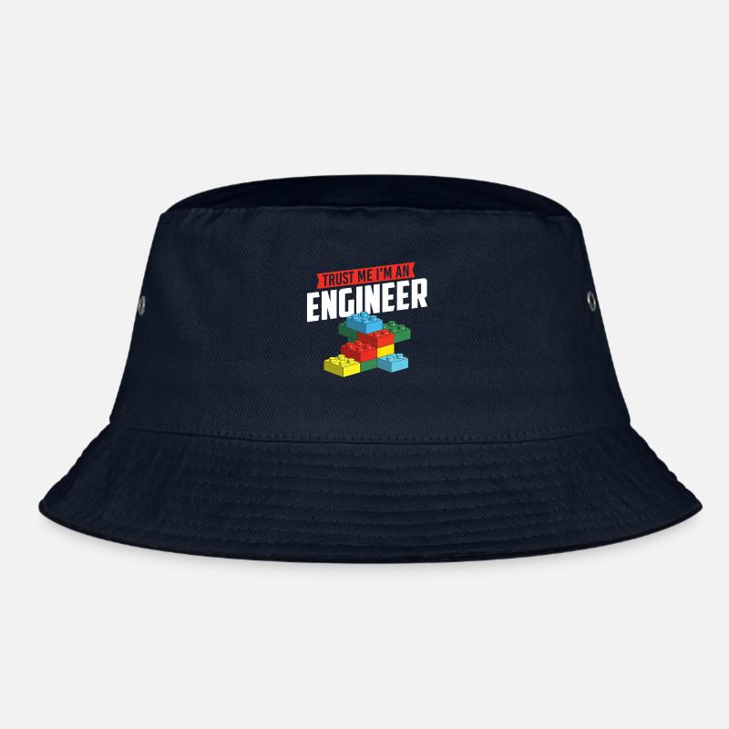 Glaub mir, ich bin ein Ingenieur Brick Builder Block Build Bucket Hat
