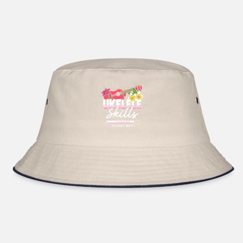 Hawaiian Ukulele Uke Ukulele Bucket Hat