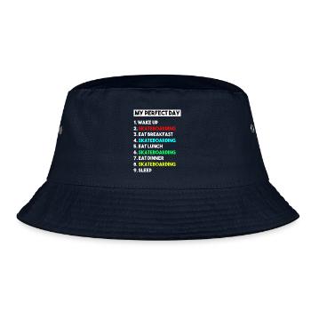 Mein perfektes Skateboard-Routine-Design - Bucket Hat - Navy - Vorne