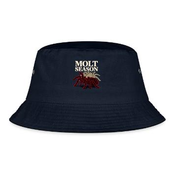 Tarantel Tarantel Halter Spinnenbesitzer - Bucket Hat - Navy - Vorne