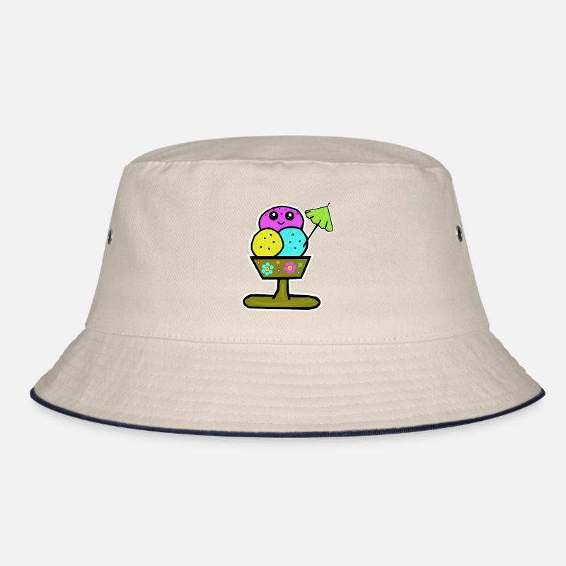 Glace colorée Sundae Glace Glace Glace Bob