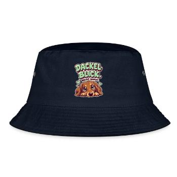Dackelblick Wirkt immer - Bucket Hat - Navy - Vorne