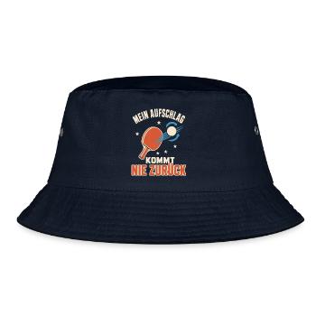 Mein Aufschlag kommt nie zurück – Tischtennis - Bucket Hat - Navy - Vorne