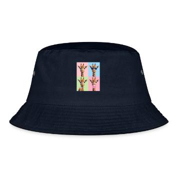 Giraffen Giraffe - Bucket Hat - Navy - Vorne