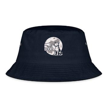 Funny Dog Boop The Snoot Animal Humor - Bucket Hat - Navy - Vorne