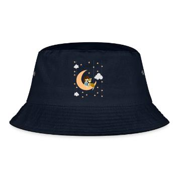 moon fox - Bucket Hat - Navy - Vorne