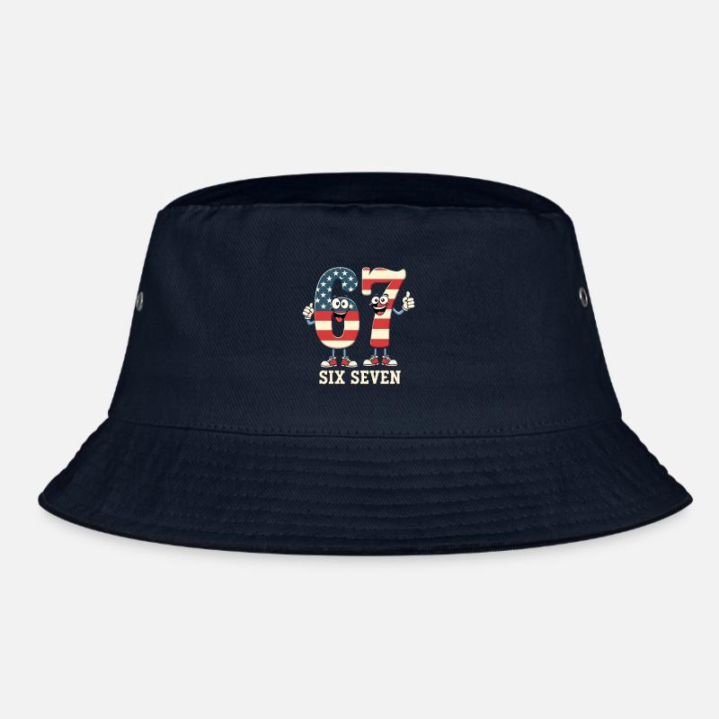 US Flag 67 Memes Six Seven Bucket Hat