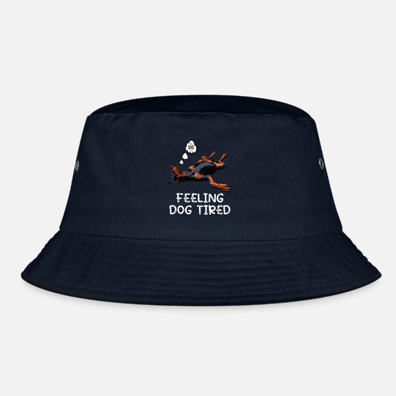 Feeling Dog Tired Dobermann Dobermannbesitzer  Bucket Hat