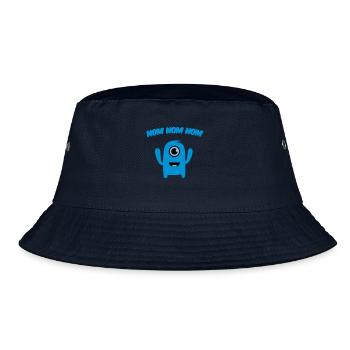 Nom nom nom Monster - Bucket Hat - navy - Front