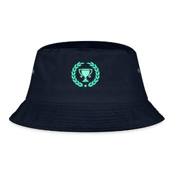 Cup Laurel Wreath 1 - Bucket Hat - navy - Front