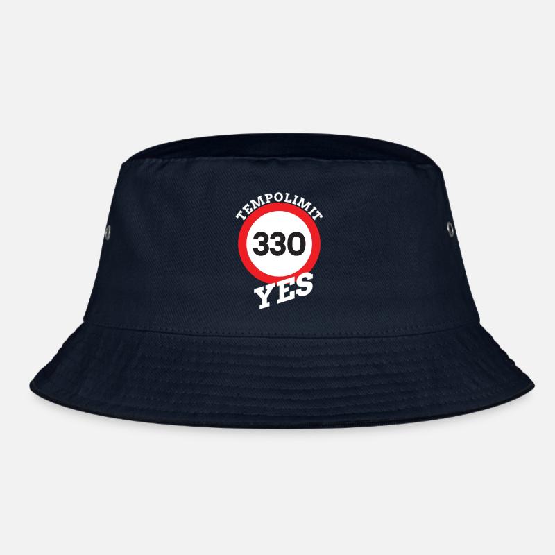 Tempolimit, Speed limit Autobahn - Bucket Hat - Navy