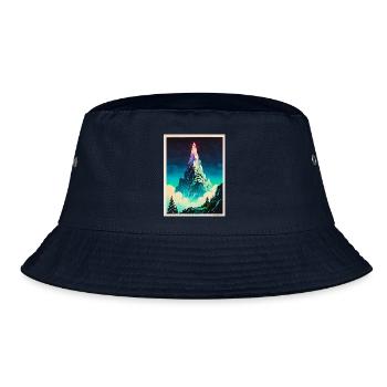 A Beacon Above the Clouds - Bucket Hat - navy - Front