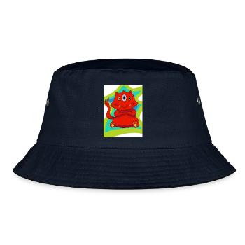 Three-Eyed Monster - Bucket Hat - navy - Front