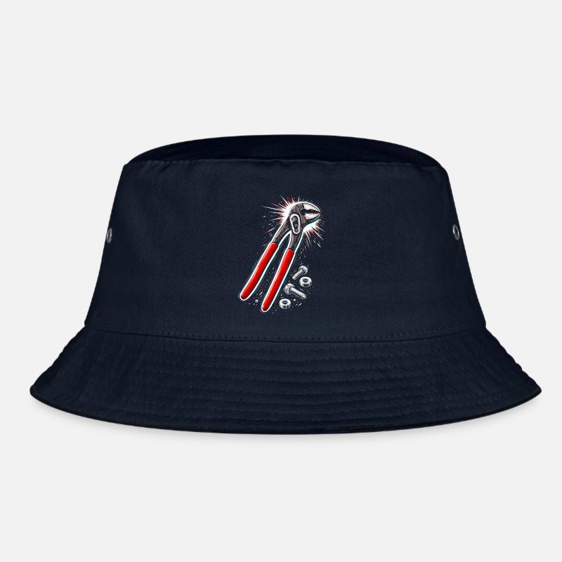 Pipe Wrench Tool Craftsman Design Bucket Hat