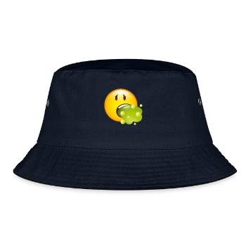 Smiley Glossy Barf - Bucket Hat - navy - Front