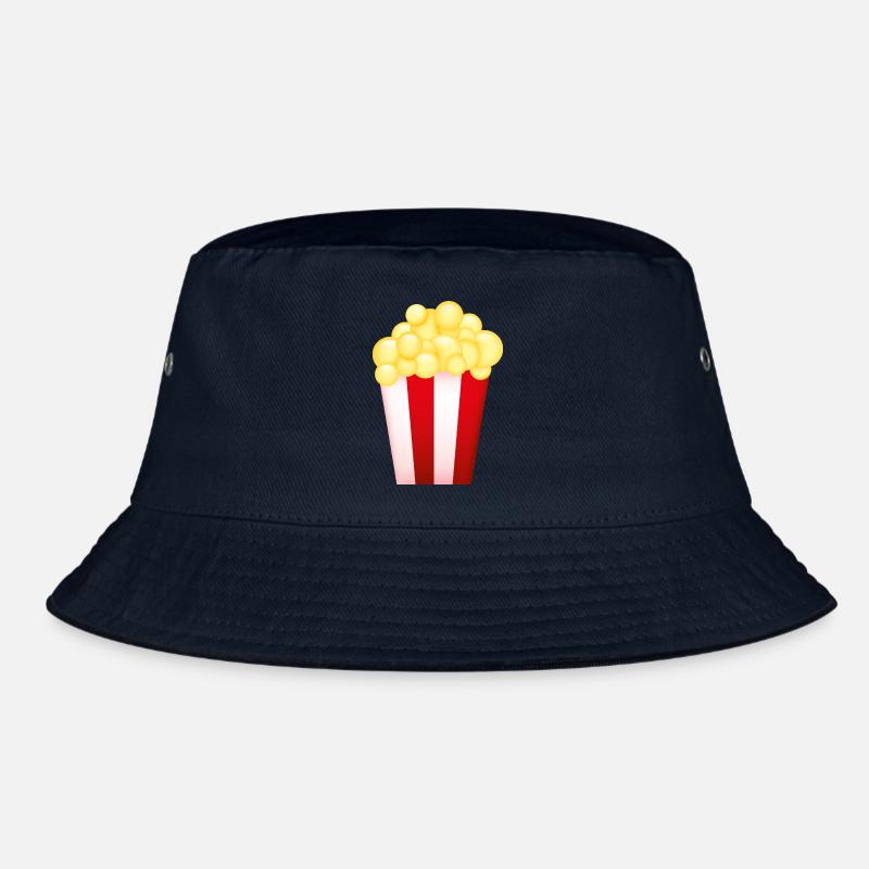 Smiley Popcorn - Bucket Hat - Navy