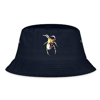 Spider in bright colors - Bucket Hat - navy - Front