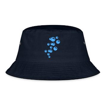 Bubbles / Blasen (1c) - Bucket Hat - navy - Front