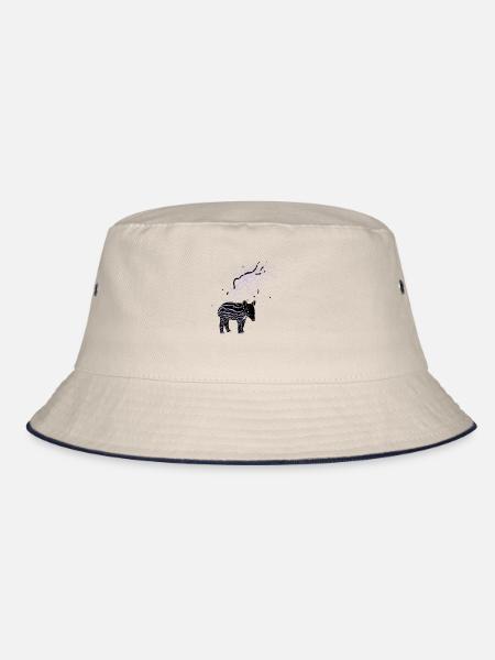 PLUX Tapir - Bucket Hat - Natur/Navy - Vorne
