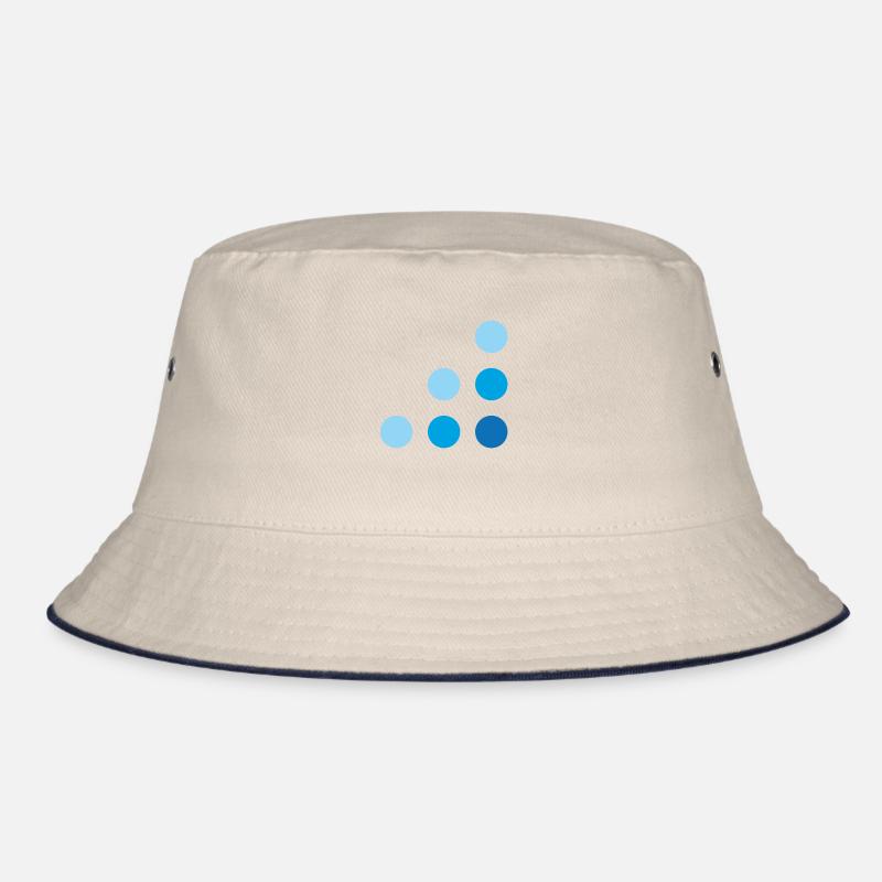 Blue dots 800x800 Bucket Hat