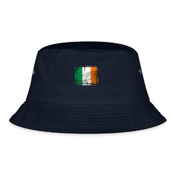 Ireland Flag - Bucket Hat - navy - Front