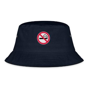No smoking sign - Bucket Hat - Navy - Vorne