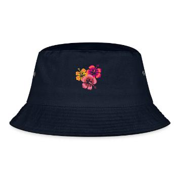 BALI fleurs d'hibiscus - Bob - marine - Devant