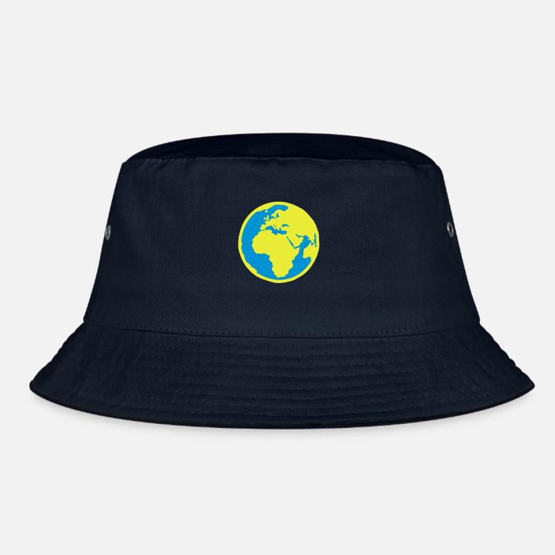 planet earth bleu1 Bucket Hat