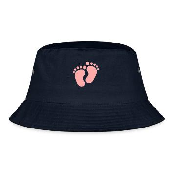 Empreinte footprints pieds de bébé pieds roses - Bob - marine - Devant
