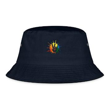 Peace peace movement peace peace sign hippie - Bucket Hat - navy - Front