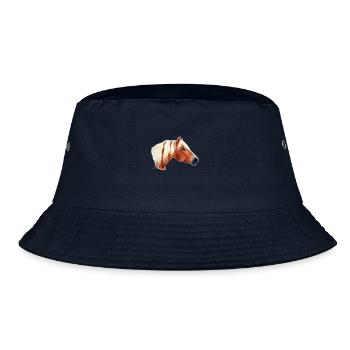 Haflinger Pferd - Bucket Hat - Navy - Vorne
