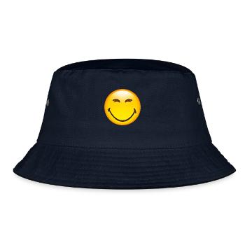 Smiley Happy - Bucket Hat - navy - Front