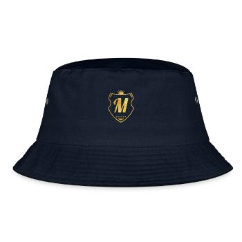 m shield gold - Bucket Hat - navy - Front