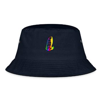 Bunter Windsurfen Regenbogen - Bucket Hat - Navy - Vorne
